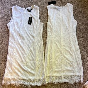 Brand New White Lace Sleeveless Dress